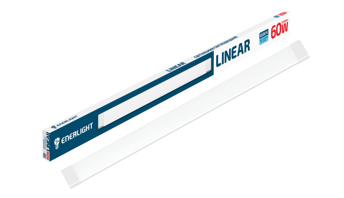 CВІТИЛЬНИК СТЕЛЬОВИЙ ENERLIGHT LINEAR 60ВТ 6500К